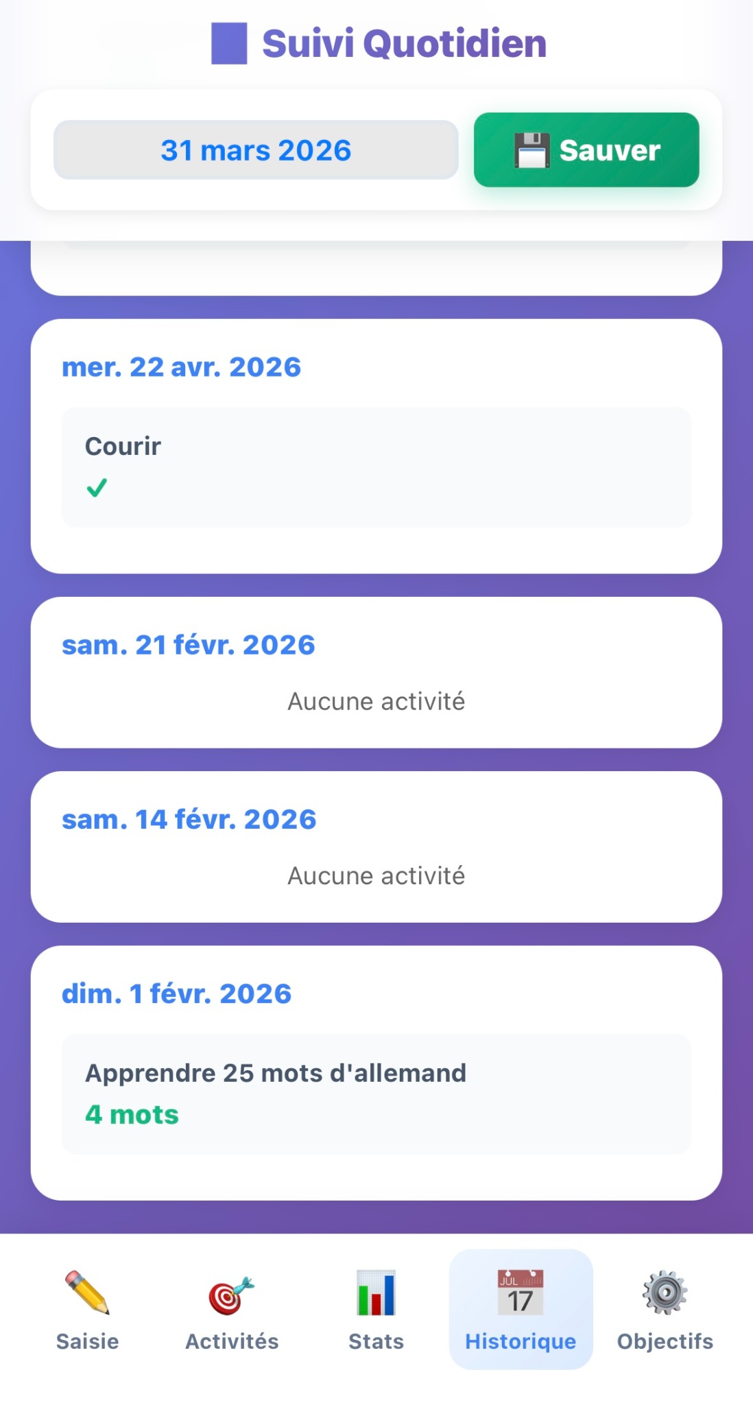 Analyse des statistiques